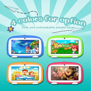 Otroški Tablični RAČUNALNIK 7 Inch Android 8.1 Tablet WiFi Quad Core 16GB Shranjevanje HD Zaslon predhodno nameščen Otroke Izobraževanje Igre Otroci Darilo