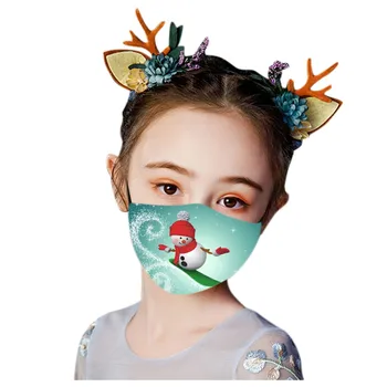 1/5PCS otroška Božična Risanka Natisnjeni Stroj za Večkratno uporabo na Prostem Usta maska za Dihanje Zaščitna mascarilas F Hitro Ladjo