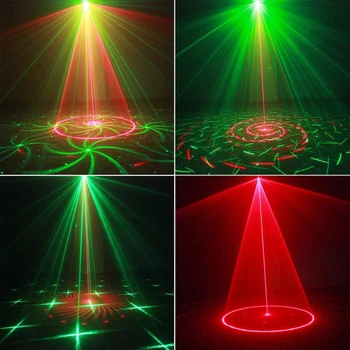 30W Glasovni Nadzor Glasbe Ritem Stopnji Svetlobe LED Laser Projektor DJ Luč Disco Klub Ples Stranka Luči Fazi Učinek Razsvetljavo