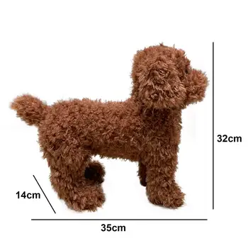 2021 vroče prodati veren plišasti pes polnjene živali igrača realne plišasti pes pudelj igrača za psa resničnosti plišasti pes ljubljenčka psa igrače fantisc