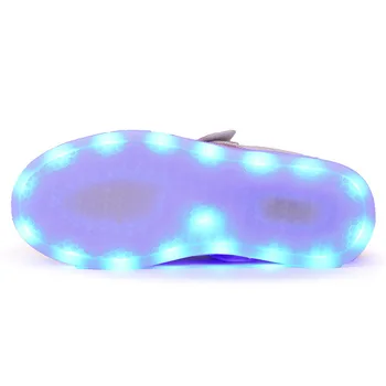 Velikost 25-37 Žareče Svetlobna Superge LED Čevlji za Fante, Dekleta sveti Otroci Priložnostne Čevlji USB Charge Krasovki z Osvetlitvijo