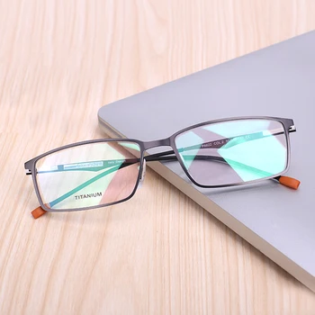 Super Lažji Očala Iz Titana Očal Okvir Za Moške, Ki Bo Ustrezala Računalnik Za Branje Optičnih Recept Za Očala Clear Leče Spektakel