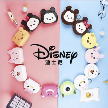 1 pc Resnično Disney srčkan Minnie Mouse Zamrznjene Olaf Winnie Daisy Raca prenosni kovanec torbici večnamenski skladiščenje vrečka z keychian