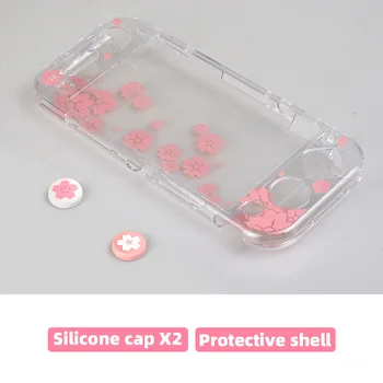 Sakura Kristalno Lupine Za Nintendo Stikalo Lite PC Hard Cover Lupini Shockproof Stanovanj Okvir Zaščitna Primeru Polje Igre Pribor