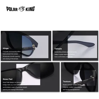 Polarking Čisto Novo Zasnovo Polarizirana sončna Očala Orel Sokol Pribor Trend Stilsko UV400 Zaščito Odtenki Oculos Gafas
