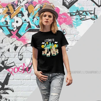 Smešno španskega Učitelja Tees Vrh Como Te Ženske T-shirt Lame Srčkan Živali Harajuku T Shirt je Super Velik obseg Ženska Oblačila
