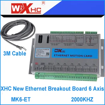 6 Os mach3 Ethernet Zlom Odbor 2000KHZ izhodna frekvenca motion controller board MK6-ET in brezžični obesek prodajo skupaj