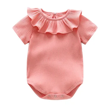 Novorojenega Dojenčka Baby igralne obleke 0-2Y 2020 Pomlad Poletje Sladkarije Ruffles Jumpsuit novorojenčka Fant Dekle Obleke Obleke