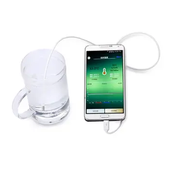 8 In1 Android Telefon OTG Termometer -50℃-125℃ Zapisovalnik Podatkov Diktafon za Ovulacijo Telo Hrano, Vodo