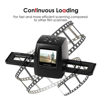 Španija Dostava Prenosni 5MP 35mm Negativ Film Skener Negativno Stran Foto-film Pretvori Kabel USB z 2,4