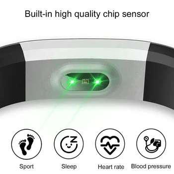 115plus 0.96 palčni OLED Srčnega utripa Fitnes Sledenje Podatkov Opomnik Polnjenje prek kabla USB Bluetooth Nepremočljiva Pametna Zapestnica