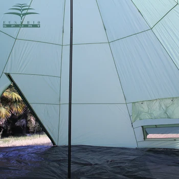 Luksuzni Veliki Indijski singler plast 10persons prostem kampiranje šotor z nepremočljiva in anti-veter, ki potujejo šotor v dobri kvaliteti