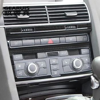 Avto Styling Za Audi A6 C5 C6 Nadzorni Plošči Ključavnična Luknja Dekorativni Okvir Zračnikov Plošča Zajema Ogljikovih Vlaken Nalepke Trim Dodatki