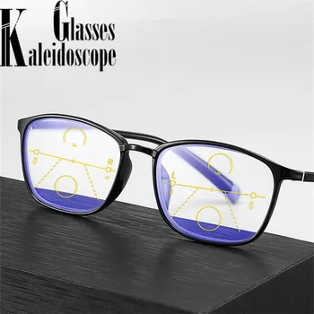 Ultralahkih TR90 Obravnavi Očala Ženske Modni Progresivna Multifokalna Presbyopic Očala Moških Anti-modra svetloba Daljnovidnost Očala