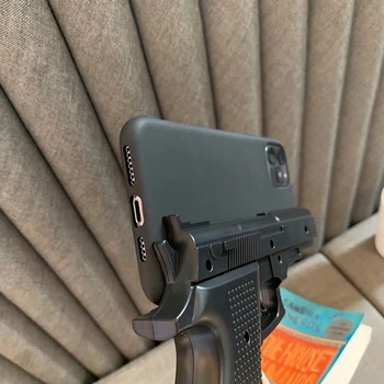 Luksuzni 3D Pištolo Primeru Telefon za iphone 11 Pro Max X XS Max XR 7 8 plus Mehka Silikonska Igrača Hrbtni Pokrovček Telefona