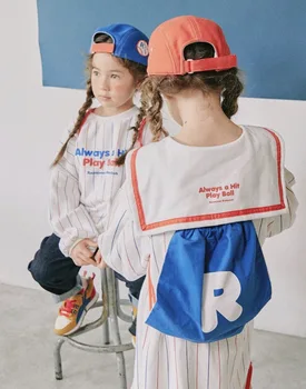 2020 Nove Jesensko Zimske RJ blagovne Znamke Otroški Puloverji za Malčke Boys Girls Srčkan Trak Sweatshirts Baby Otrok Bombaž Modna Oblačila