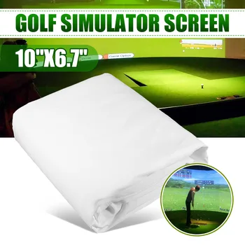 300x200CM Žogo Golf Simulator Vpliv Zaslon Projekcijski Zaslon Zaprtih Belo Krpo Materiala