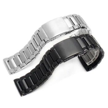Watchband Kakovost Trdnega nerjavečega jekla Watch band Za Dizelske Za MenDZ4343 DZ7305 24 mm 26 mm 28 mm, Črna Jekla Zapestnico