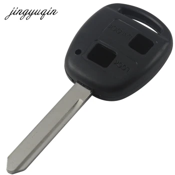 Jingyuqin 10pcs/veliko Toy47 2/3 Gumbi Daljinskega Tipko Lupini Za toyota Yaris Avensis Avto ključ Fob Primeru Zamenjave
