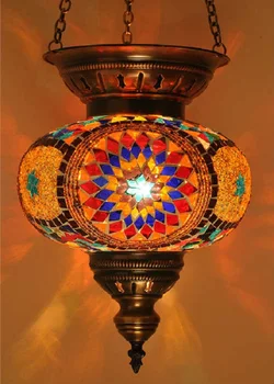 Turški Visi Mozaik Lučka Maroški Mozaik Razsvetljavo Visi Stropna Svetilka Svetilka Obesek Svetlobe