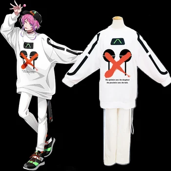 Anime Strip HypnosisMic Delitev Rap Bitka Cosplay Kostume RAMUDA AMEMURA Cosplay Kostum Uniforme, Moške, tkanine Plašč priložnostne obleko