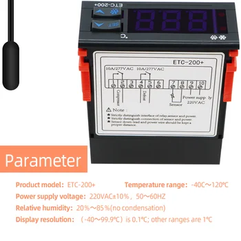 ITD-200+ Termostat merjenje Temperature in krmilnik Digitalni Termostat za Hlajenje, Priprava za Alarm 30% popusta