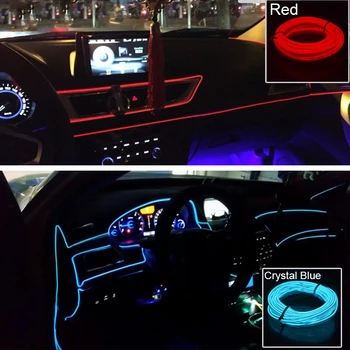 Avto Notranjost Svetilke Neon Trak led El Hladno Svetlobo nalepke Za Mazda 3 6 5 Spojlerji CX-5 CX 5 CX7 CX-7 2 323 CX3 CX5 626 M3 M5 MX5