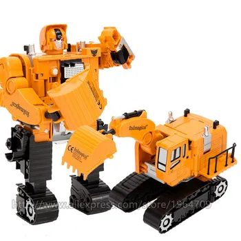 Kul Devastator Preoblikovanje Igrače Robot Inženiring Diecast Tovornjak 5 v 1 figuric Klasične Igrače Zlitine Fant Igrače otroci Darilo