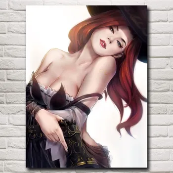 1 Plošča LOL League Of Legends Seksi Miss Fortune Igra Platno Natisnjeni Slikarstvo Wall Art Dekor Slike Umetnin, Plakat