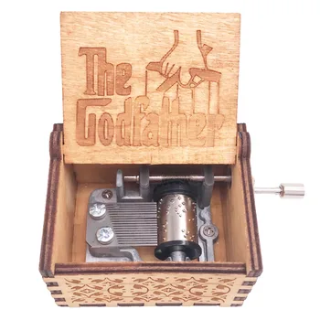 Boter Music Box 18 Opomba Strani Ročice Glasbeno Polje, Izrezljane Lesene Glasbene Igrače za Fante ,ki Igrajo Boter-Govorite Nežno Ljubezen