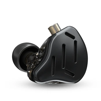 KZ ZAX 1DD+7BA Hibridni Voznik Hi-fi in-ear Slušalke z Zin Zlitine Lupini, Snemljiv 2 Pin 0,75 mm Kabel OFC