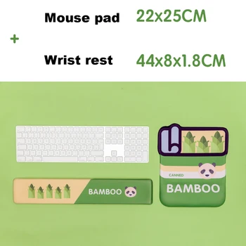 Luštna 3D Panda Mouse Pad z Zapestje Ostali Mehki Silikonski Svile Miško Mat Kawaii spominske Pene Mousepad Blazine za Prenosni Računalnik