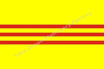 Južni Vietnam Zastavo 150X90cm (3x5FT) 120 g 100D Poliester Dvojno Žico in Visoko Kakovost Brezplačna Dostava