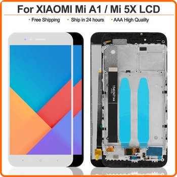 Za Xiaomi Mi A1 LCD-Zaslon z Okvirjem Zaslon+ekran na Dotik Za Xiaomi MiA1 Mi5X Zaslon LCD zaslon na Dotik, Računalnike rezervnih Delov
