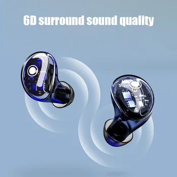 Bluetooth 5.0 Slušalke TWS Brezžične Slušalke Bluetooth Slušalke za Prostoročno uporabo Športnih Čepkov Gaming Slušalke LED Zaslon na Dotik