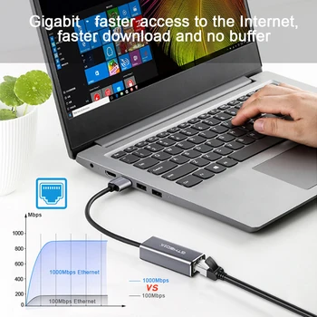 USB Ethernet Adapter USB 3.0 Omrežno Kartico Gigabit Ethernet RJ45 Lan 10/100/1000M Mb / s Windows 10 Mac OS, Linux, Vista