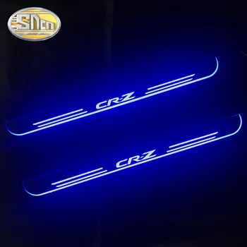 SNCN 2PCS Akril Gibljejo LED Dobrodošli Pedal Avto Izvažajo Ploščica Pedal Vrata Polico Pot Svetlobe Za Honda CR-Z CRZ 2010 - 2018