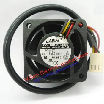 Original ADDA AD0412HB-C52 12V 0.15 40*40*20 MM 4 CM Hladilni ventilator
