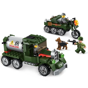 Gradniki Vojaške Določa Mestni Avto Tank Vojaki SWAT Izobraževalne Igre Slika Opeke Združljiv blagovnih Znamk, Igrače za Otroke