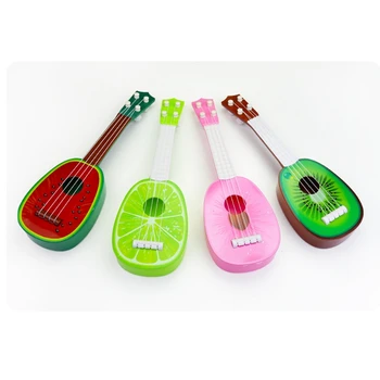 Baby otroška Izobraževalne Glasbila Igrače Kitaro na Debelo Sadje Kitara Mini Lahko Igrajo Ukulele Lubenica