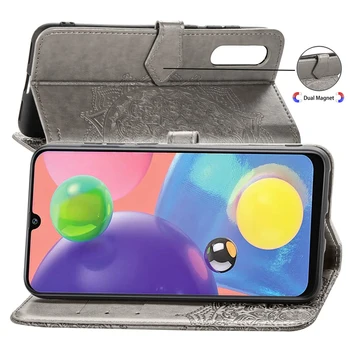 Flip Denarnica Usnjena torbica Za Samsung A70 Primeru 3D Mandala Usnje Reliefni Telefon Pokrovček Za Samsung A70S Flip Denarnice Primeru