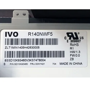R140NWF5 IVO LCD LED Zaslon, Zaslon na Dotik, Računalnike Lenovo Thinkpad T470S Fru 00NY421 PN : SD10K93460 14.0