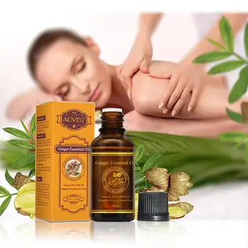 1pcs Ingver eterično olje masaža telesa vlažnosti terapije (lajšanje bolečin limfni razstrupljanje telesa masažno olje