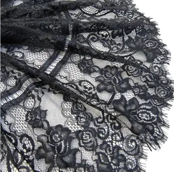 32 cm x 300 cm Vroče slog črno-off white trepalnic rob spodnjega perila korzet pod nositi oblačila, pribor francoski chantilly lace trim