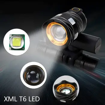 15000LM T6 LED USB Line Zadnja Luč Nastavljiva Kolesa, Lahka 3000mAh Baterija za ponovno Polnjenje Zoomable Sprednje Kolo Žarometov Lučka