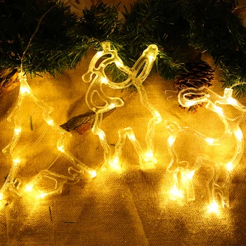Božič LED Bell Sesalni Svetlobe Notranjo Dekoracijo Cupule Svetlobe Bell Star Angel Snežaka Stekleno Okno Sesalni Svetlobe Dekor