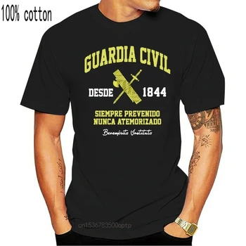 Bombaž Stranka Prilagajanje 3 Vzorce 3D Print Custom Majica s kratkimi rokavi Moški Guardia Civil Tshirt Oblačila Poletje 012602