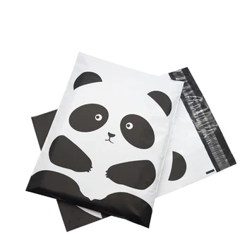 50Pcs/Veliko Srčkan Panda Poli Pošiljatelji Poštna Dostava Poštni Torbe Oblačila Paket Kurir Vrečko Dustproof Plastični Okvir 25.5x33cm