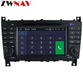 Android 10.0 4+64 G Avto Radio, GPS Navigacija za Benz C-Razred W203 2004-2007 Multimedijski Predvajalnik, Radio, video, stereo dsp internetnih storitev (isp) wifi