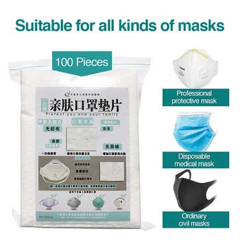 100 kozarcev za Enkratno uporabo Maske Filter Zamenjava Filtriranje Pad Respirator Masko Respiring Mat Za Enkratno uporabo maske, zaščitne maske